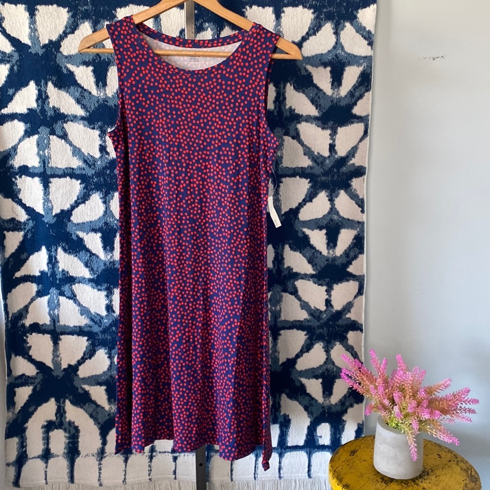 Amazon essentials XS polka dot sleeveless stretchy sun Dress